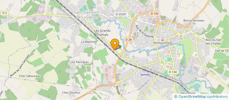 localisation de l'entreprise MC SAS  JONZAC