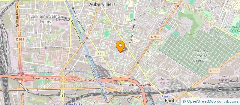 localisation de l'entreprise MC SERVICE  AUBERVILLIERS