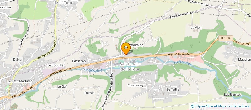 localisation de l'entreprise MC SERVICES à SAINT-CLAIR-DE-LA-TOUR