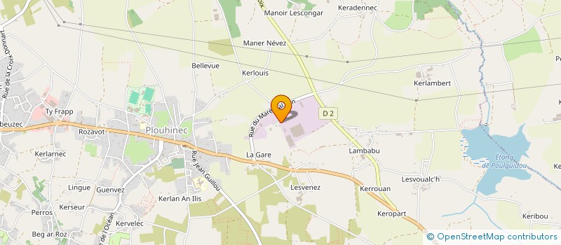 localisation de l'entreprise MC SERVICES  PLOUHINEC