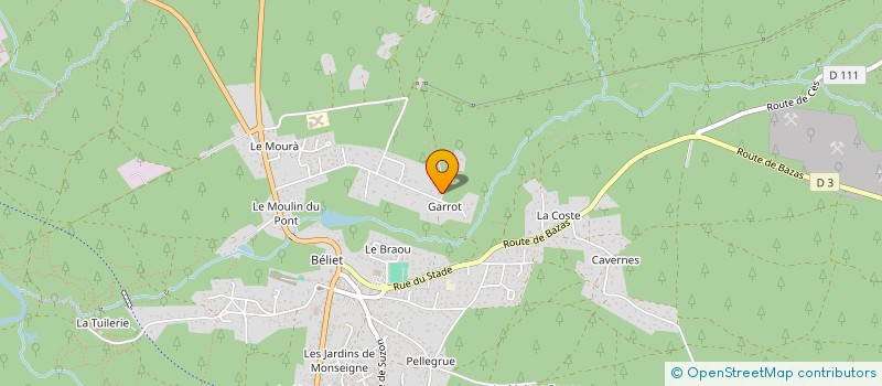 localisation de l'entreprise MC SOLAIRE  BELIN-BELIET