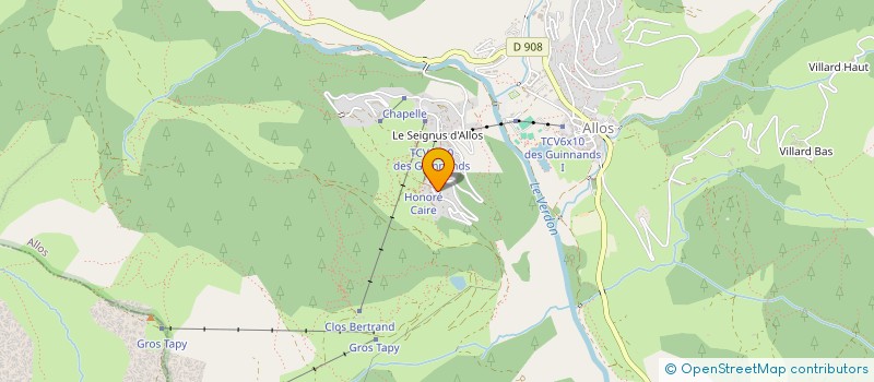 localisation de l'entreprise MC SPORTS à ALLOS