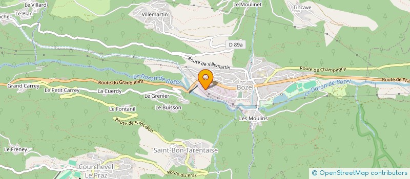localisation de l'entreprise MC TARENTAISE à BOZEL
