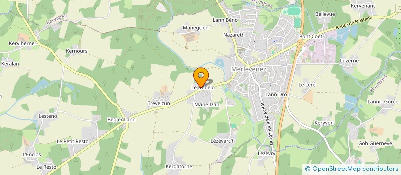 localisation de l'entreprise MC TAXI  MERLEVENEZ