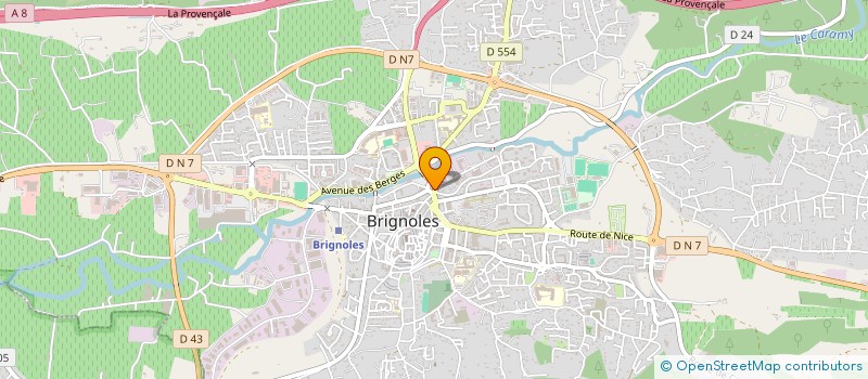 localisation de l'entreprise MC TELECOM SERVICE  BRIGNOLES