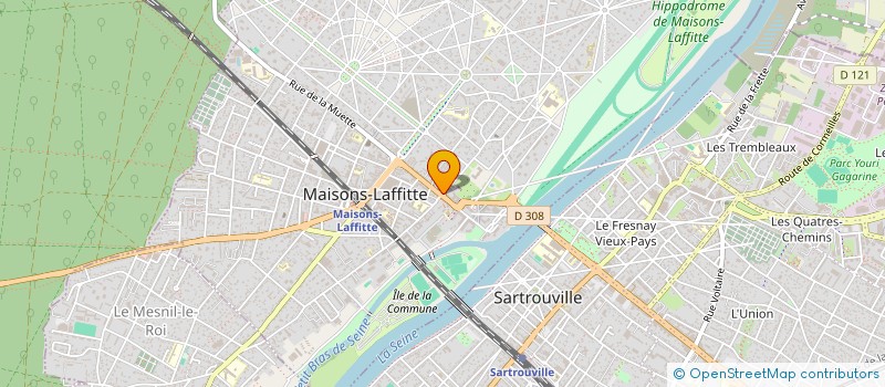 localisation de l'entreprise MC TENDANCE CREATIVE à MAISONS-LAFFITTE