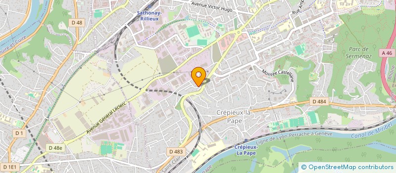 localisation de l'entreprise MC TOUT COMM' à RILLIEUX-LA-PAPE