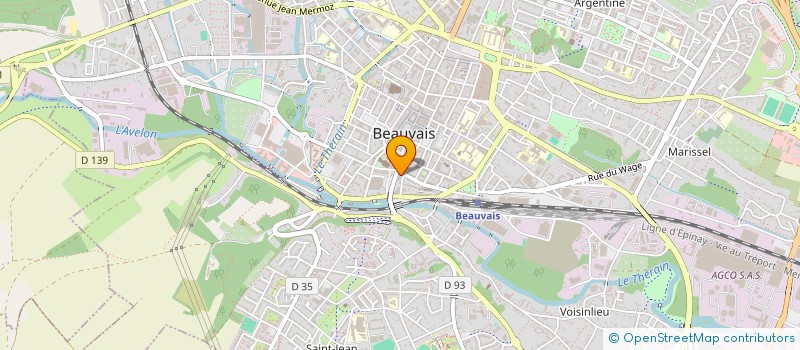 localisation de l'entreprise MC TRANS  BEAUVAIS