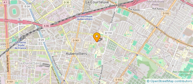 localisation de l'entreprise MC TRANSPORT  AUBERVILLIERS