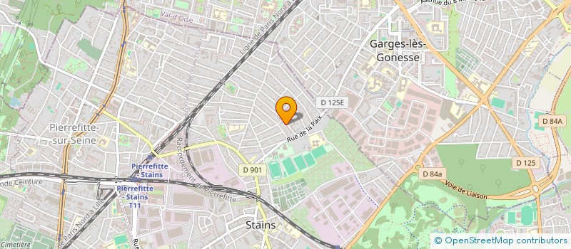 localisation de l'entreprise MC TRANSPORT  STAINS