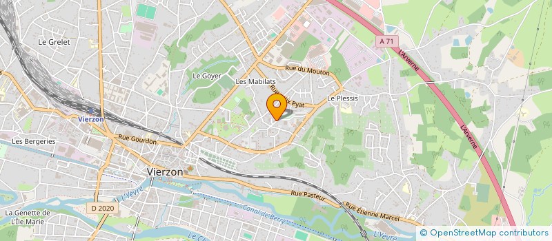 localisation de l'entreprise MC TRANSPORT  VIERZON