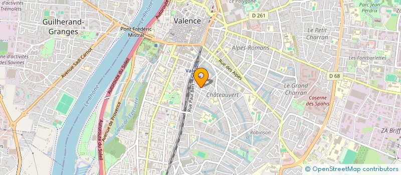 localisation de l'entreprise MC TRANSPORTS à VALENCE