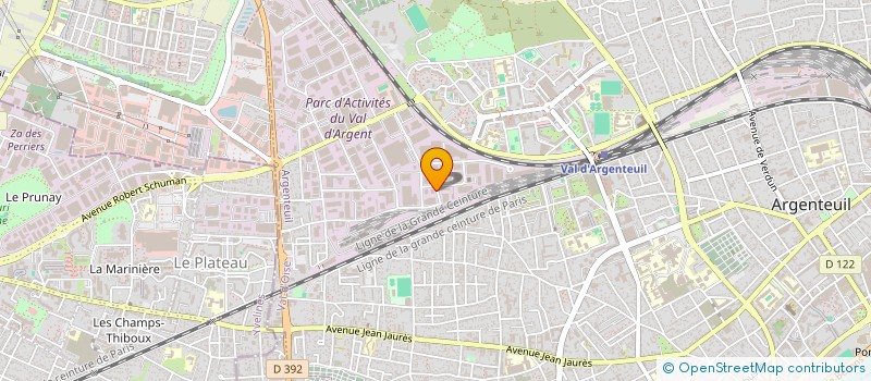 localisation de l'entreprise MC TRANSPORTS  ARGENTEUIL