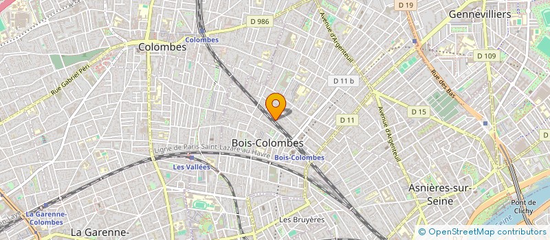 localisation de l'entreprise MC VOLTAIRE à BOIS-COLOMBES