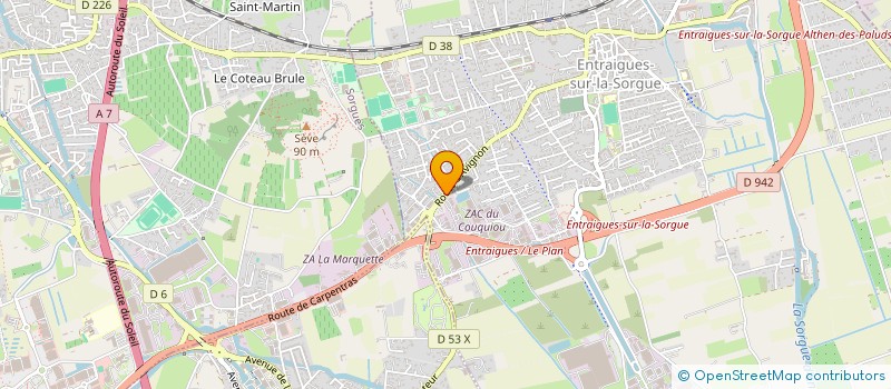 localisation de l'entreprise MC1  SORGUES