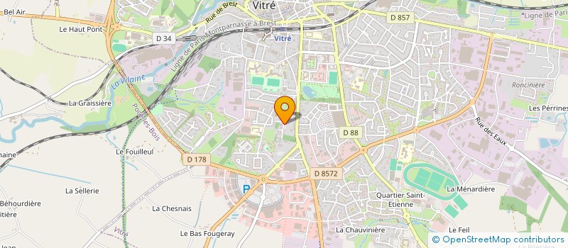 localisation de l'entreprise MC2  VITRE