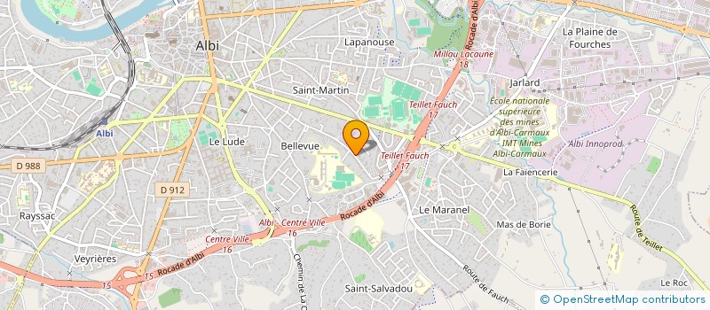 localisation de l'entreprise MC2 à ALBI