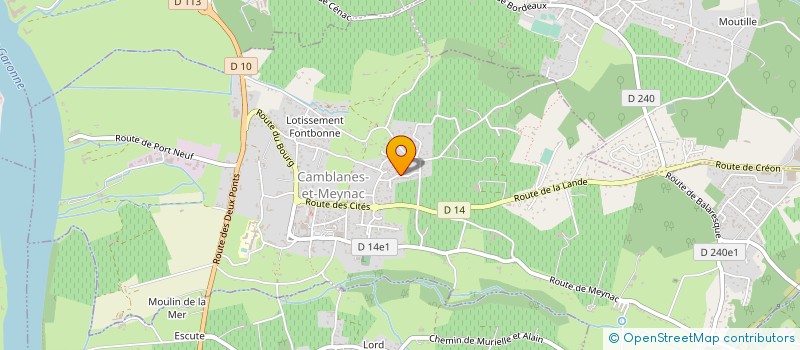 localisation de l'entreprise MC2  LATRESNE