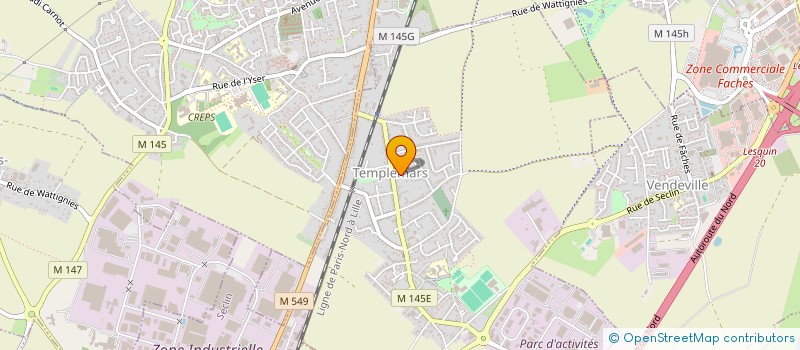 localisation de l'entreprise MC2  TEMPLEMARS