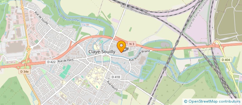 localisation de l'entreprise MC2 ELEC  CLAYE-SOUILLY