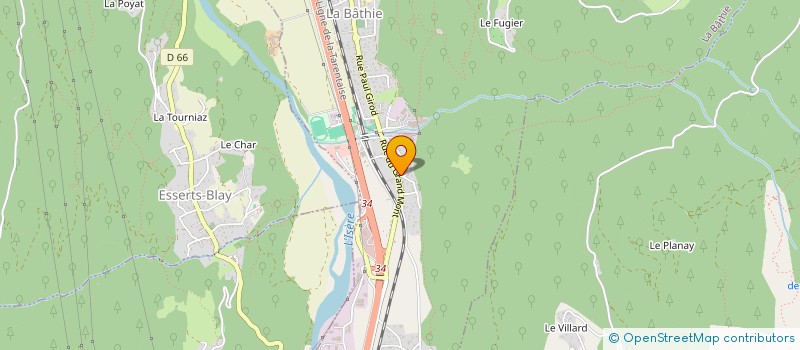 localisation de l'entreprise MC2 IMMO  LA BATHIE