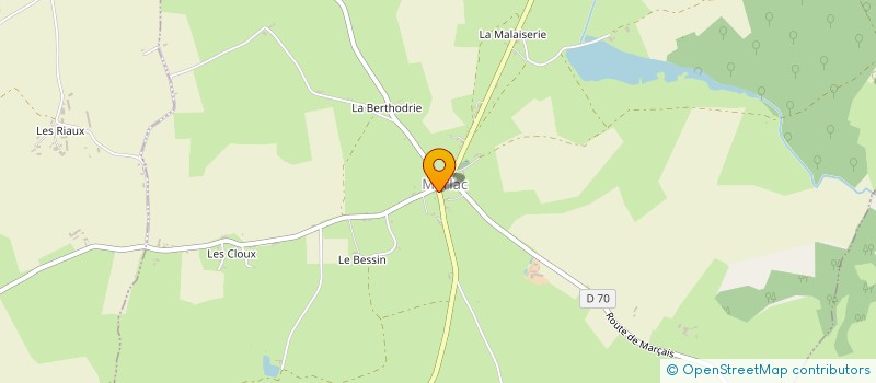 localisation de l'entreprise MC2 METALLERIE CREATION  MORLAC