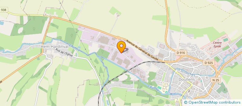 localisation de l'entreprise MC2A à DOULLENS