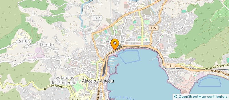 localisation de l'entreprise MC2A à AJACCIO