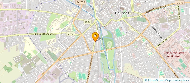 localisation de l'entreprise MC2A IMMO 18  BOURGES