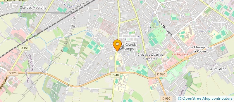 localisation de l'entreprise MC2F à CHATEAUROUX