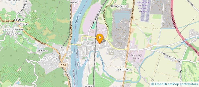 localisation de l'entreprise MC2F MENUISERIE à ANDANCETTE
