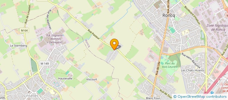 localisation de l'entreprise MC2J à RONCQ