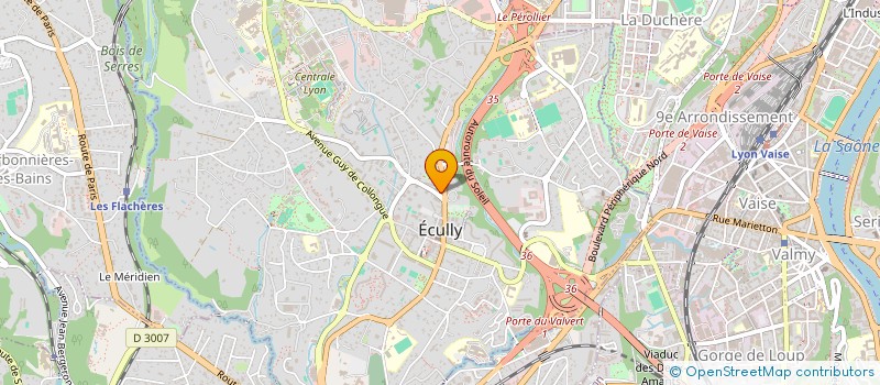 localisation de l'entreprise MC2M TRANSACTIONS  ECULLY