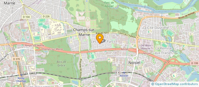 localisation de l'entreprise MC3GCHAMPS  CHAMPS-SUR-MARNE