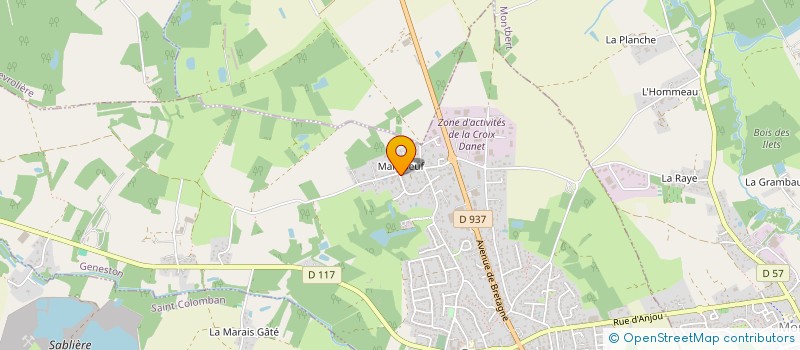 localisation de l'entreprise MC52  GENESTON