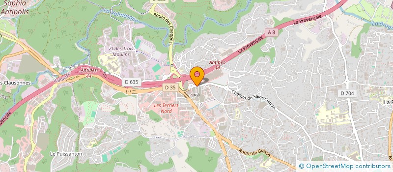 localisation de l'entreprise MC8 à ANTIBES
