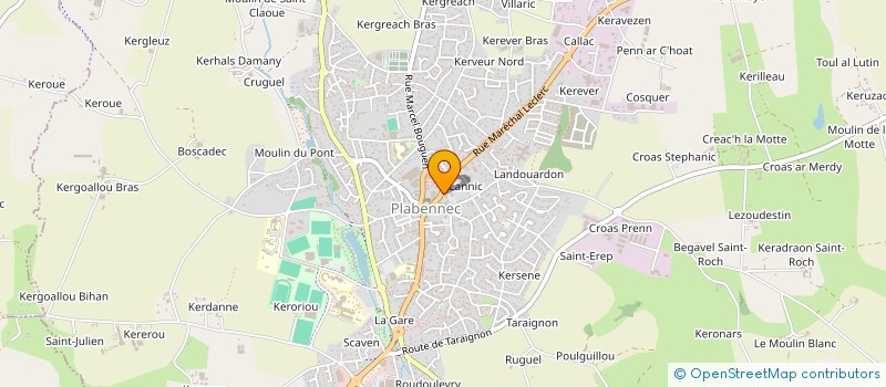 localisation de l'entreprise MCA 29 à PLABENNEC