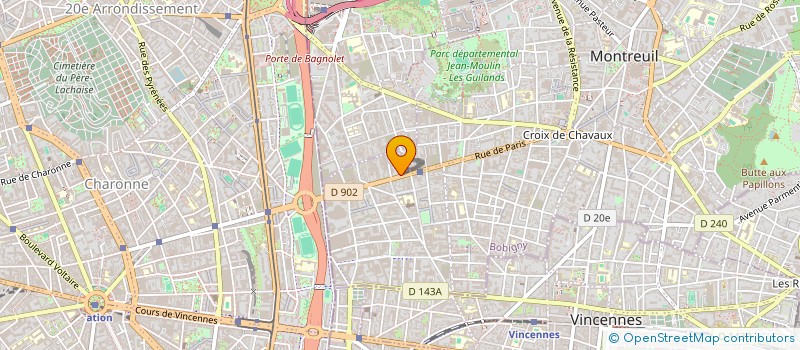 localisation de l'entreprise MCA à MONTREUIL