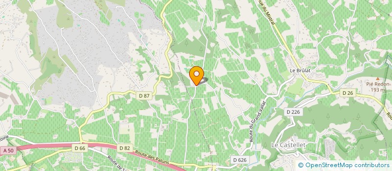 localisation de l'entreprise MCA à LE CASTELLET