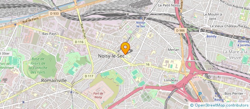 localisation de l'entreprise MCA à NOISY-LE-SEC