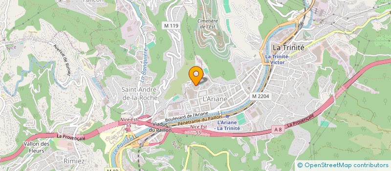 localisation de l'entreprise MCA à NICE