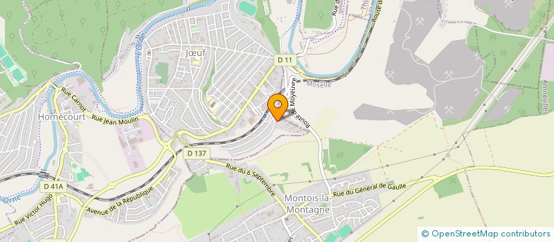 localisation de l'entreprise MCA  JUF