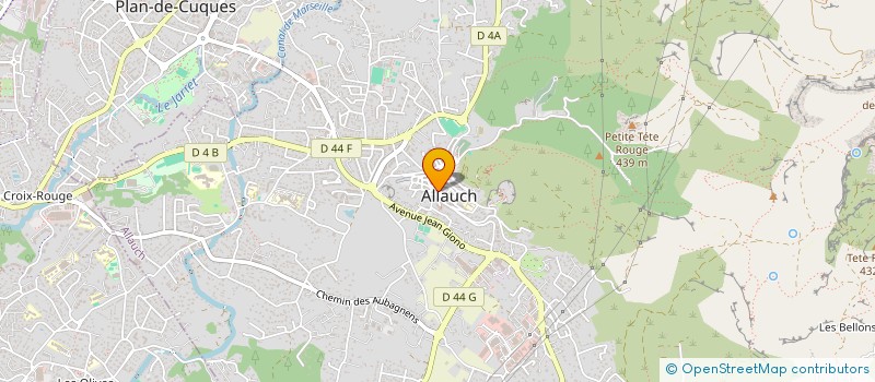 localisation de l'entreprise MCA  ALLAUCH