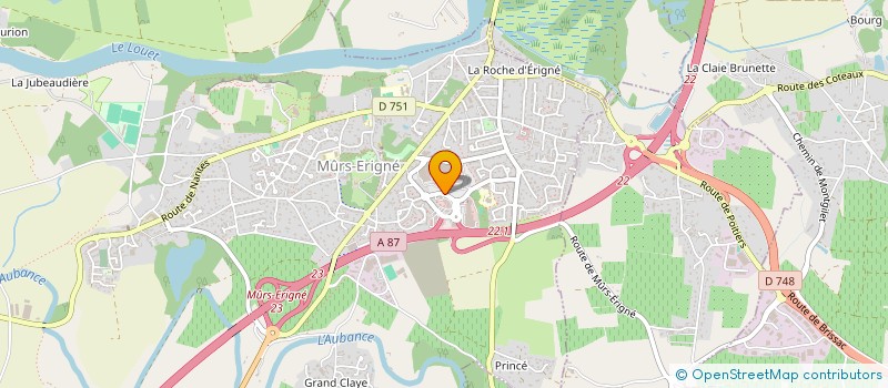 localisation de l'entreprise MCA  MURS-ERIGNE