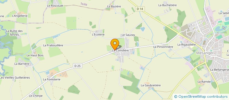 localisation de l'entreprise MCA  MESANGER