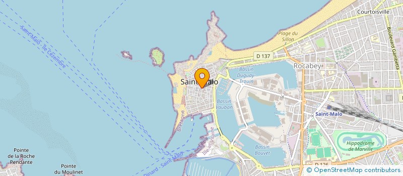 localisation de l'entreprise MCA  SAINT-MALO