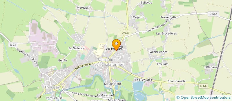 localisation de l'entreprise MCA  SAINT-DIDIER-SUR-CHALARONNE