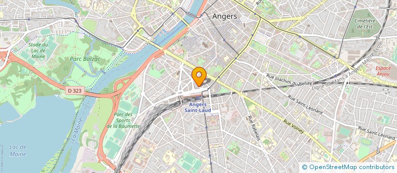 localisation de l'entreprise MCA ANJOU à ANGERS