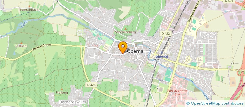 localisation de l'entreprise MCA BAT TP à OBERNAI