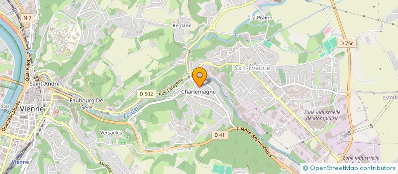 localisation de l'entreprise MCA BOULANGE à VIENNE